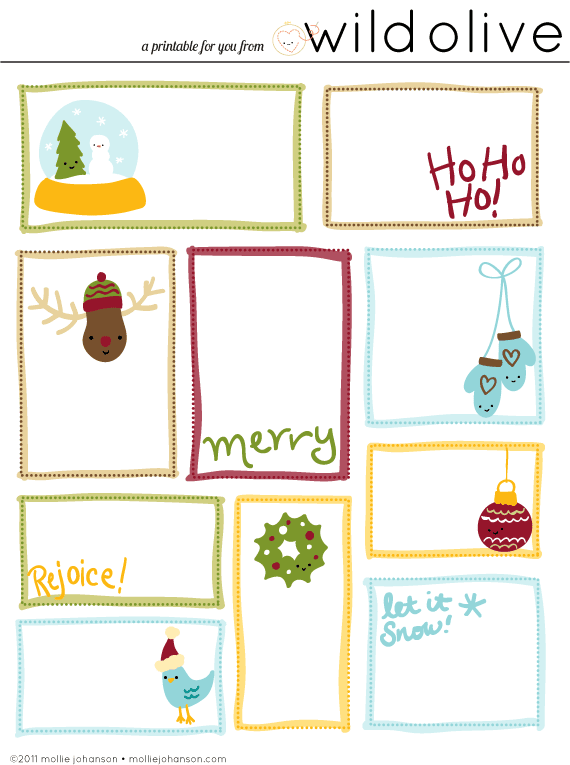 38 Sets of Free Printable Christmas Gift Tags