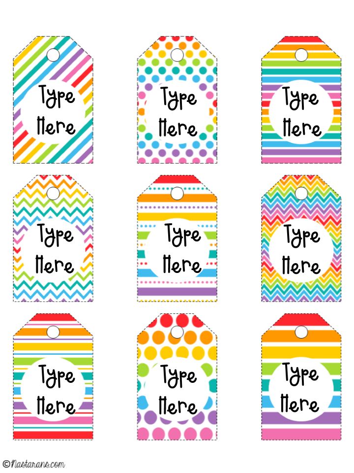 Editable Back To School Gift Tags - Name Tags First Week Of School ...