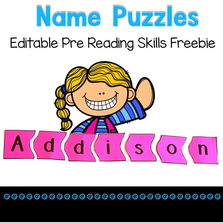 printable name puzzles for preschoolers