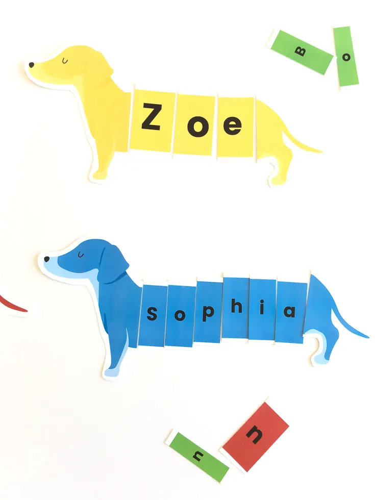printable name puzzles for preschoolers