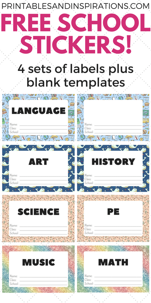 printable name stickers