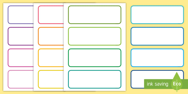 Super Hero - Student Name Labels - Printable - 3Grafik