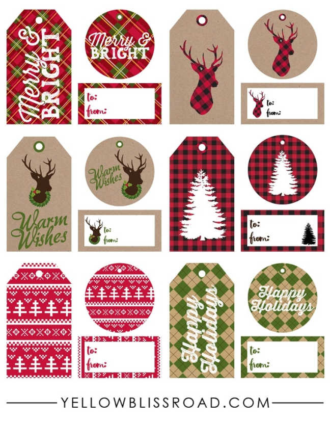 printable name tags for christmas