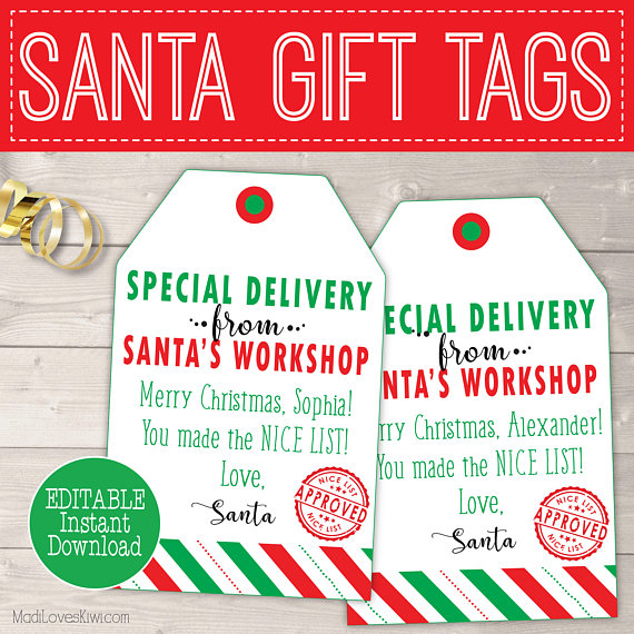 printable name tags from santa