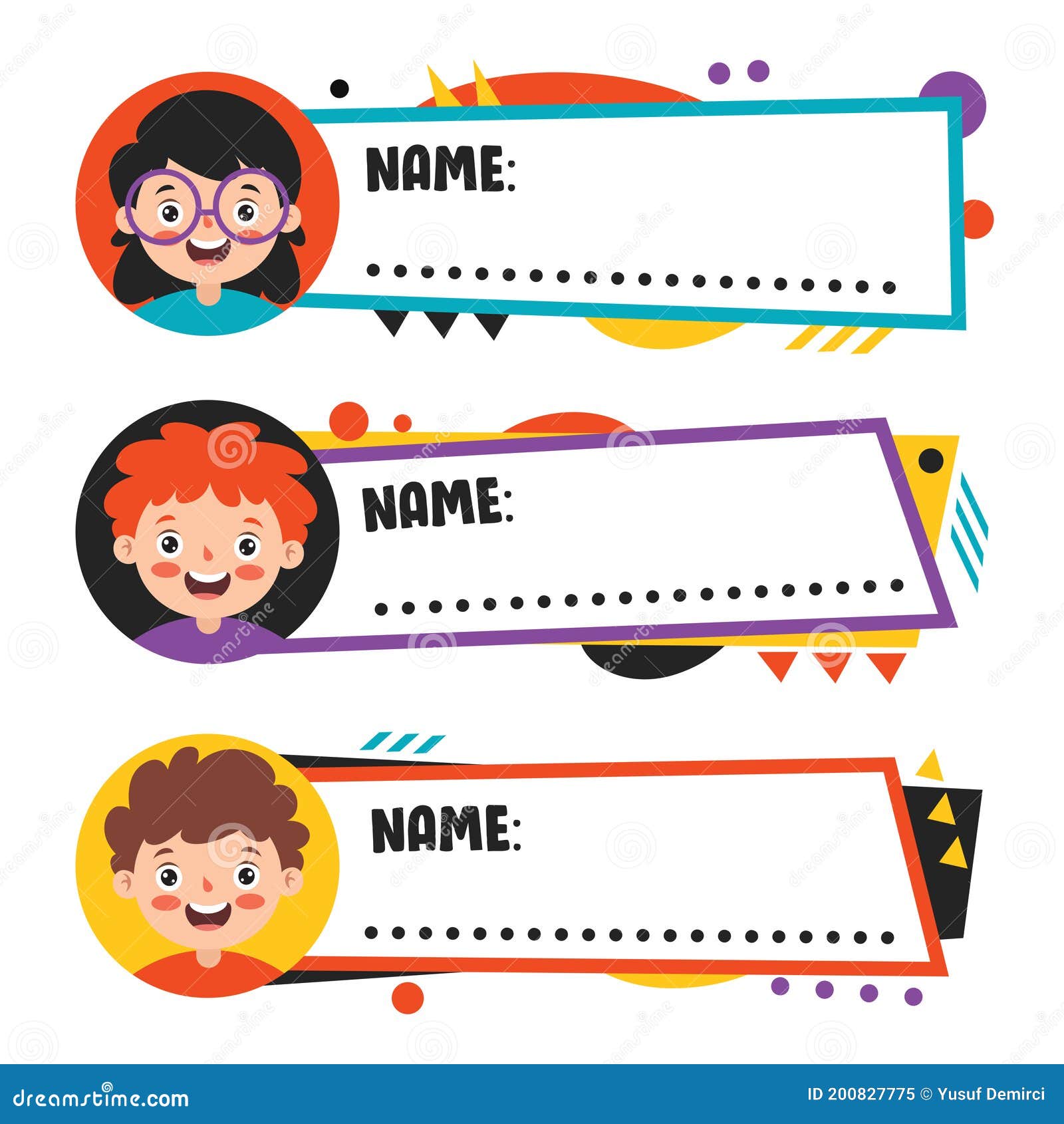 printable name tags kindergarten