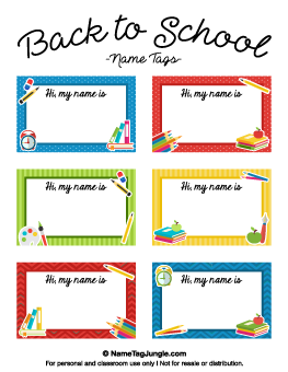 printable name tags preschool
