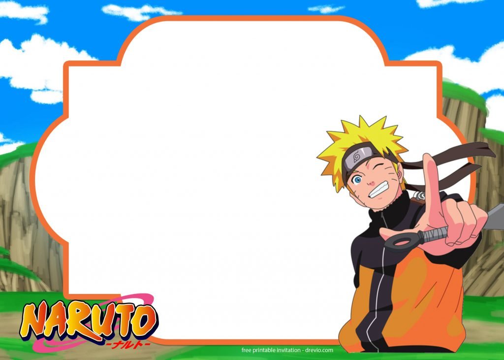 FREE Printable Naruto Birthday Invitation Template - Download ...