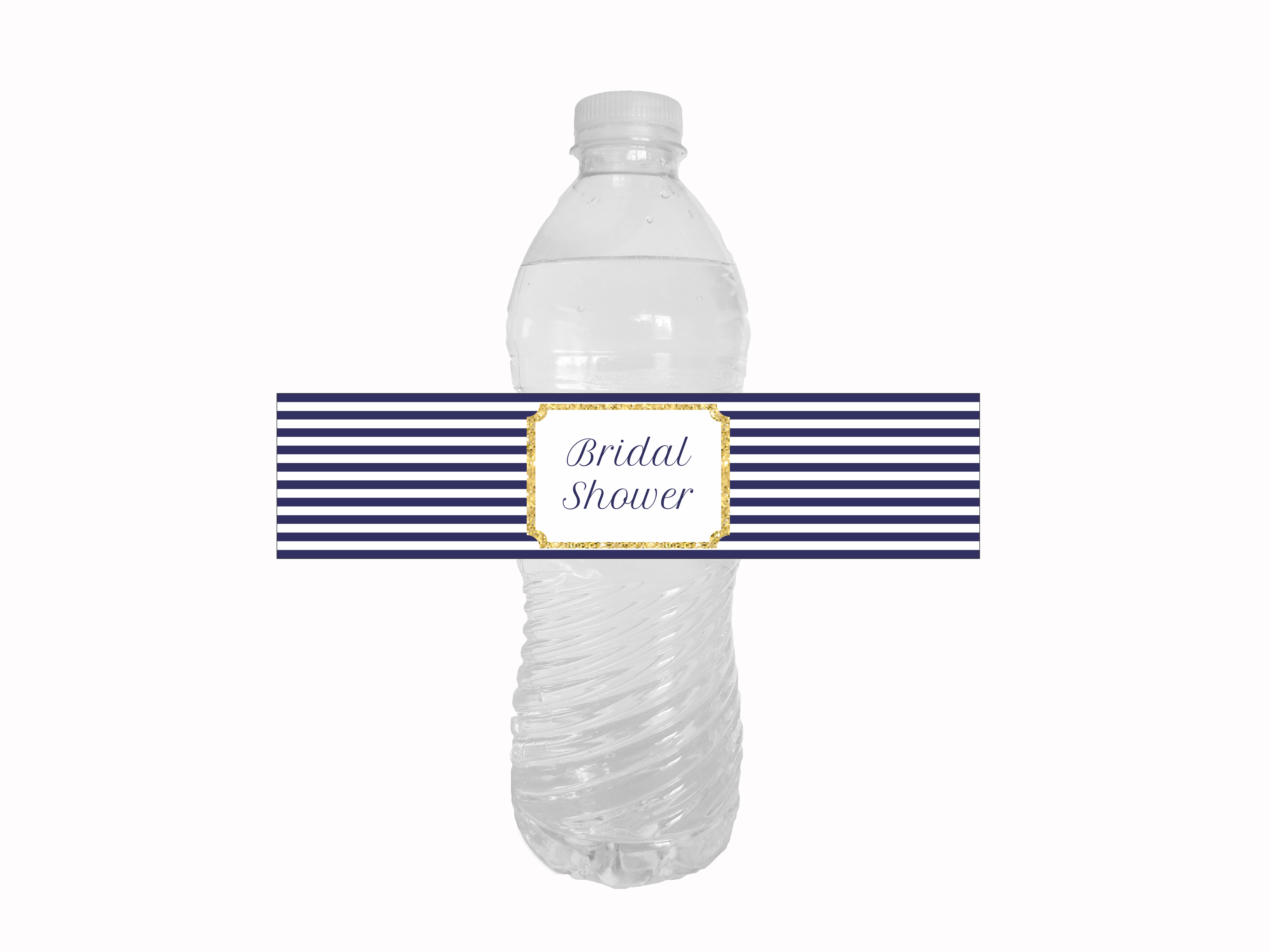 Printable Nautical Bridal Shower Water Bottle Labels - DIY Party ...