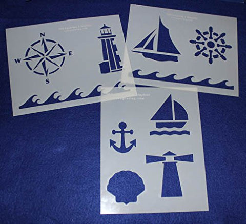 Amazon.com: Sunset Beach Stencil - Sunset Beach Stencil, Drawing Stencils,  Summer Stencils, Beach Stencils, Stencil Template