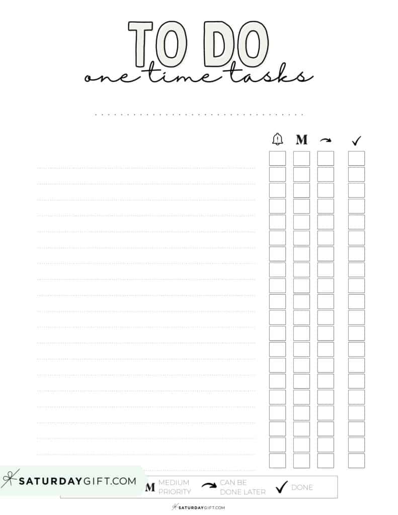 Free Printable To-Do List Template