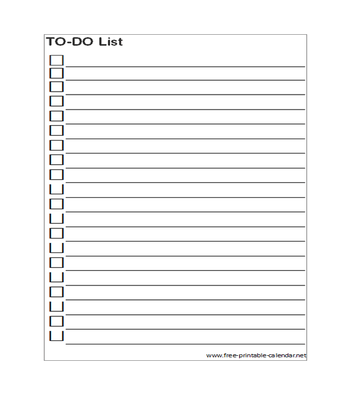 Printable To Do List You Can Print For Free | Eighteen25