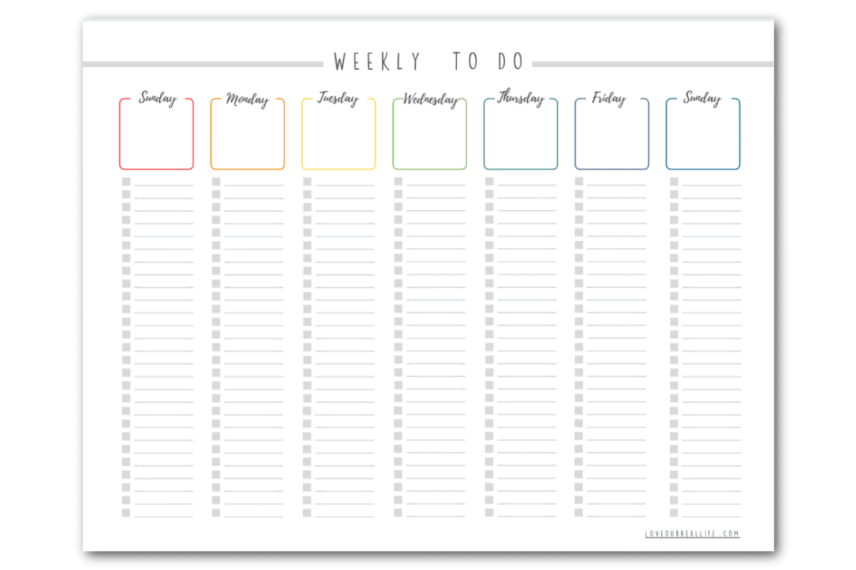printable need to do list
