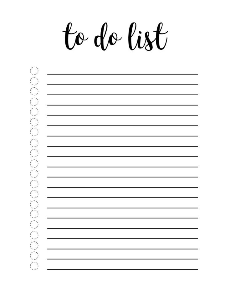 Free Printable To Do List Template - Paper Trail Design