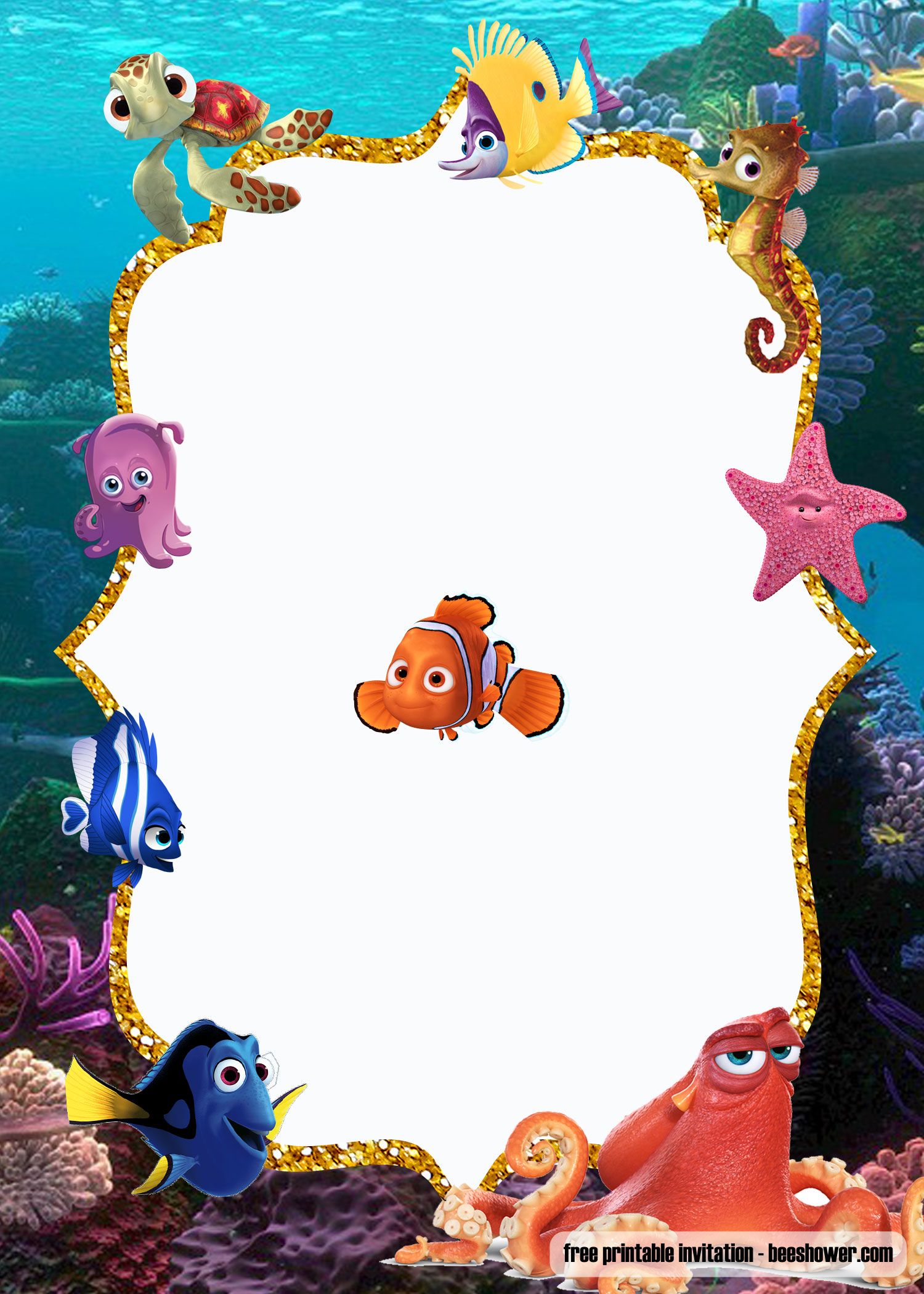 printable nemo invitations