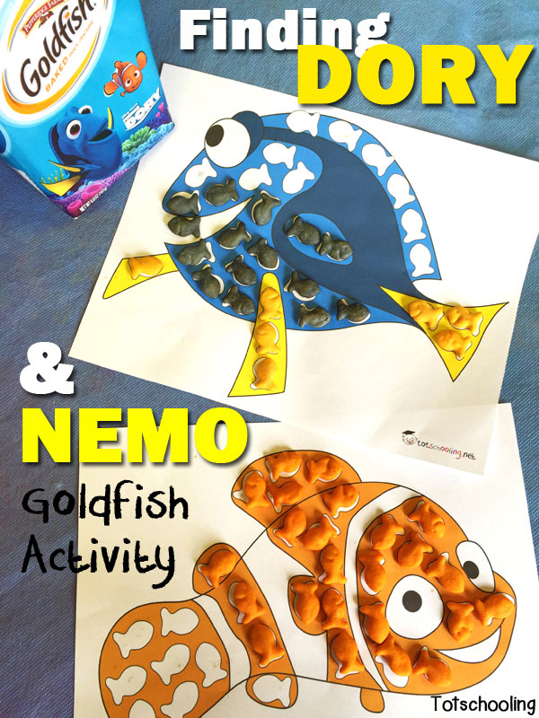 Finding Dory &  Nemo Goldfish Crackers Activity for Kids ...