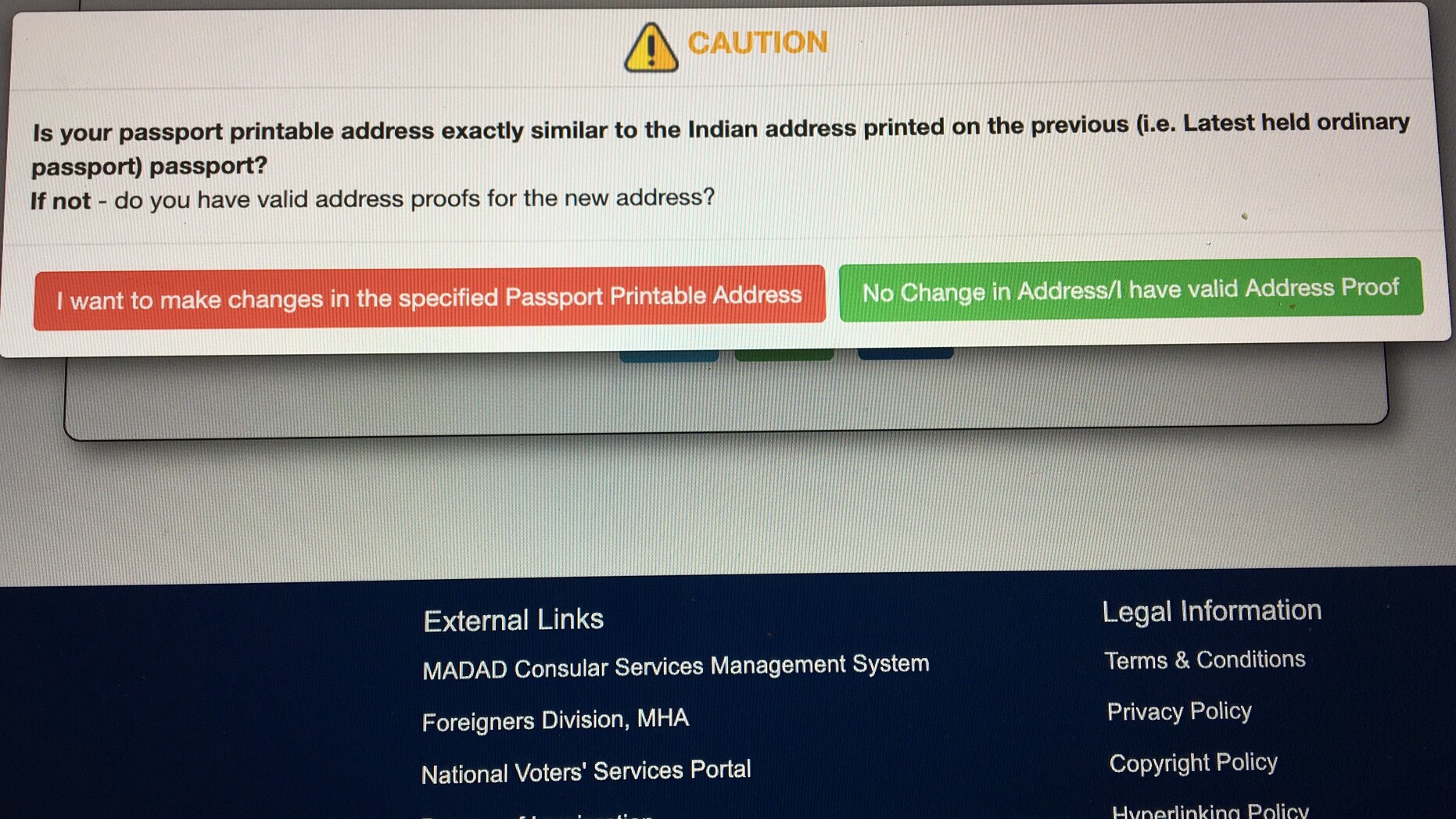 Red color option: I want to make change in the specified passport ...