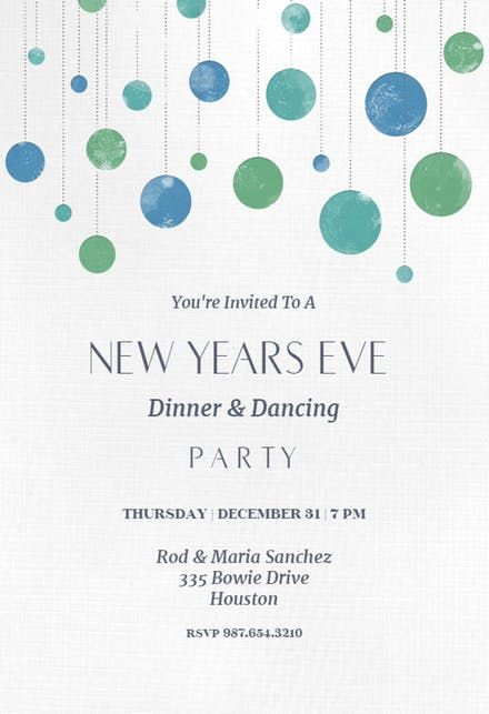 printable new years eve party invitations