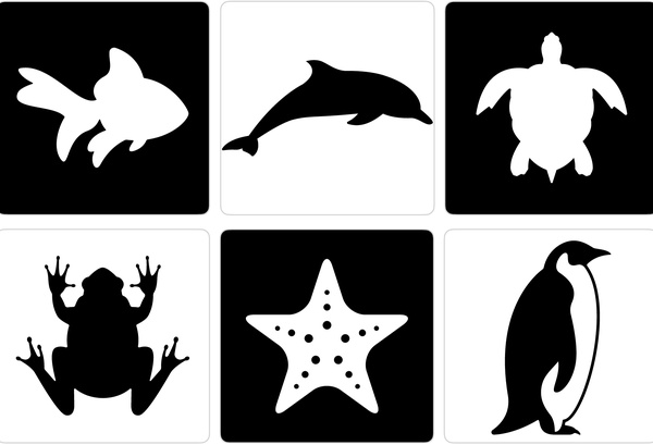 Black and White Flashcards of Animals for Newborn Babies | Free ...