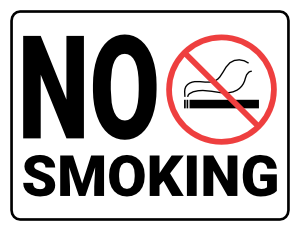 printable no smoking or vaping signs