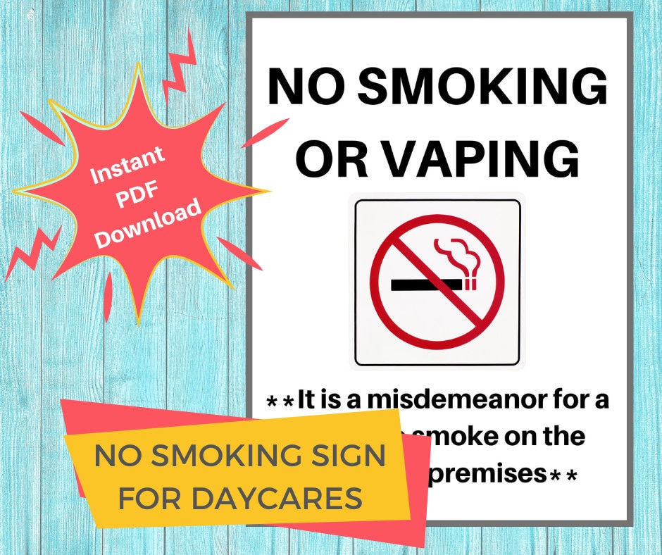 printable no smoking signs australia