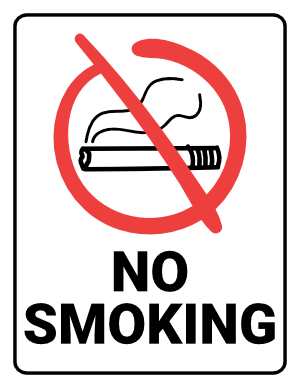 printable no smoking signs australia