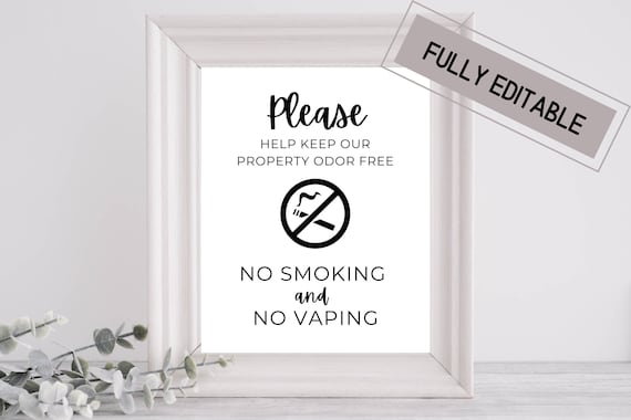printable no smoking signs australia