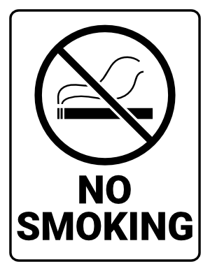 printable no smoking signs australia