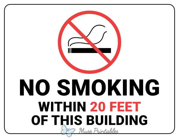 printable no smoking signs