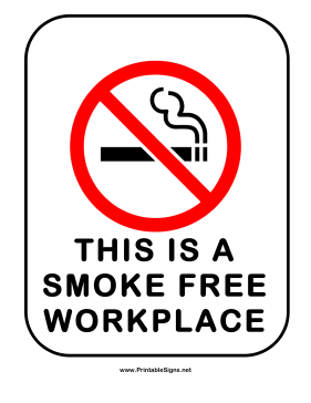 printable no smoking signs