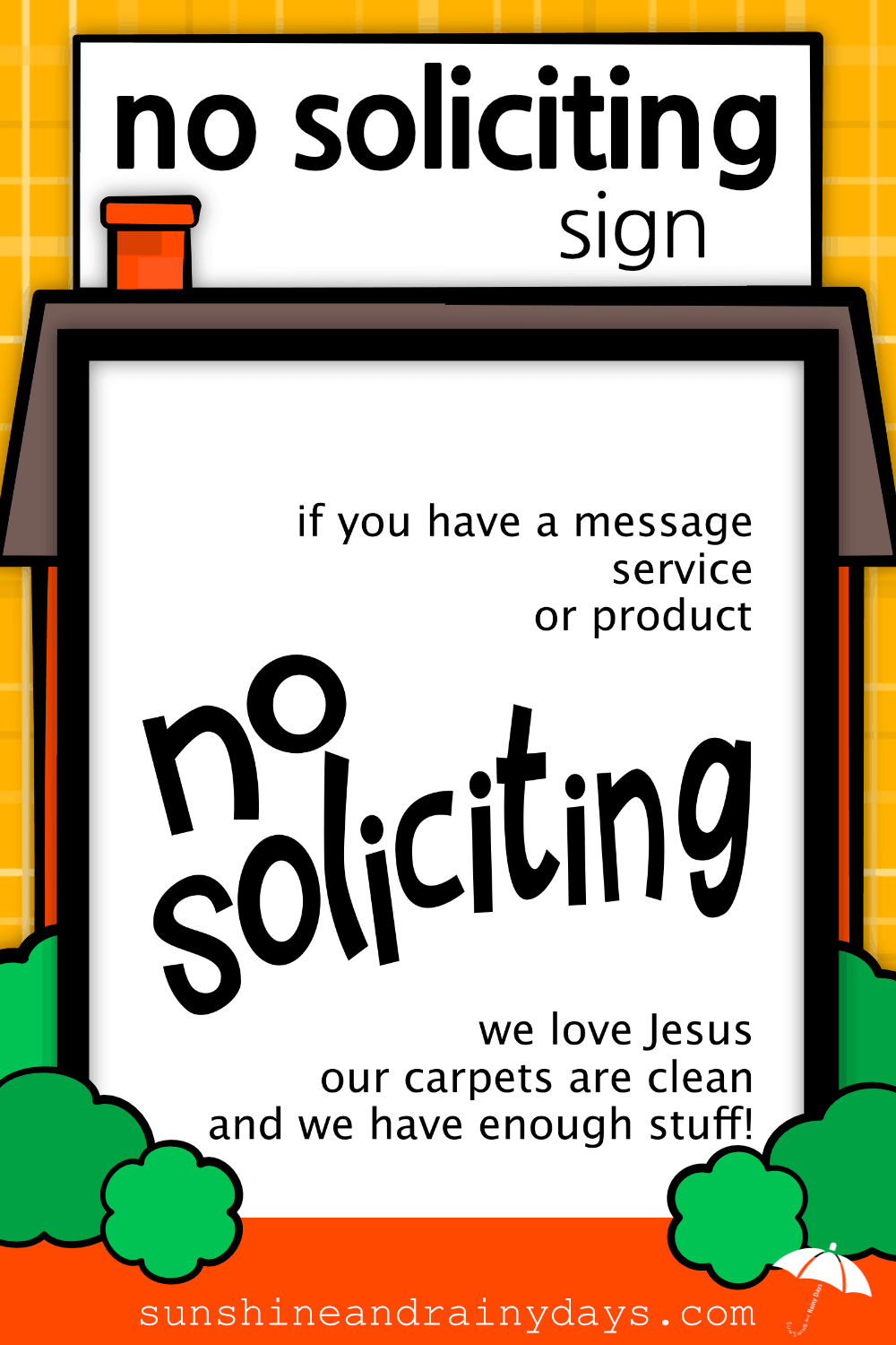 printable no soliciting signs for homes