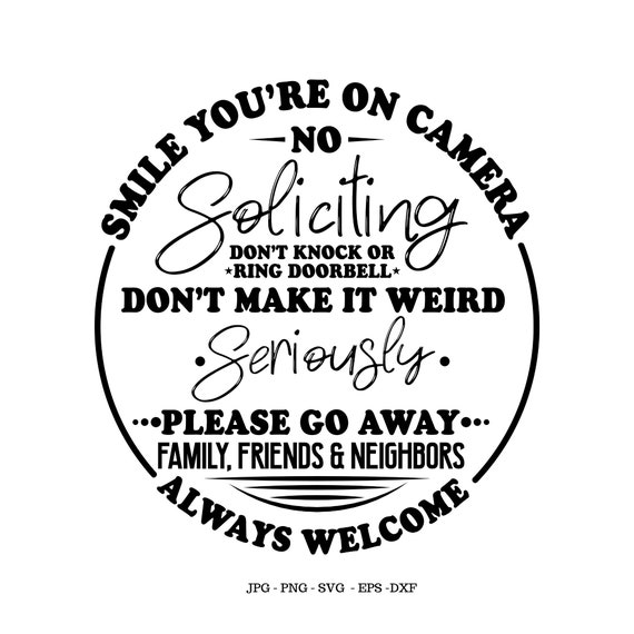 No Soliciting Sign, Funny No Soliciting, Outdoor Decor, Porch Sign ...