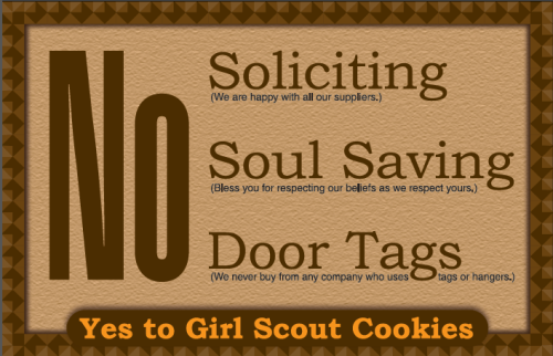 printable no soliciting signs