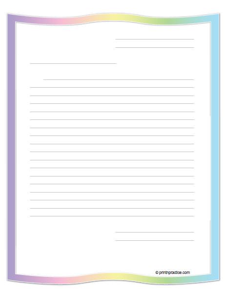 78 Printable Lined Paper: School, Stationery, Christmas Writing Paper