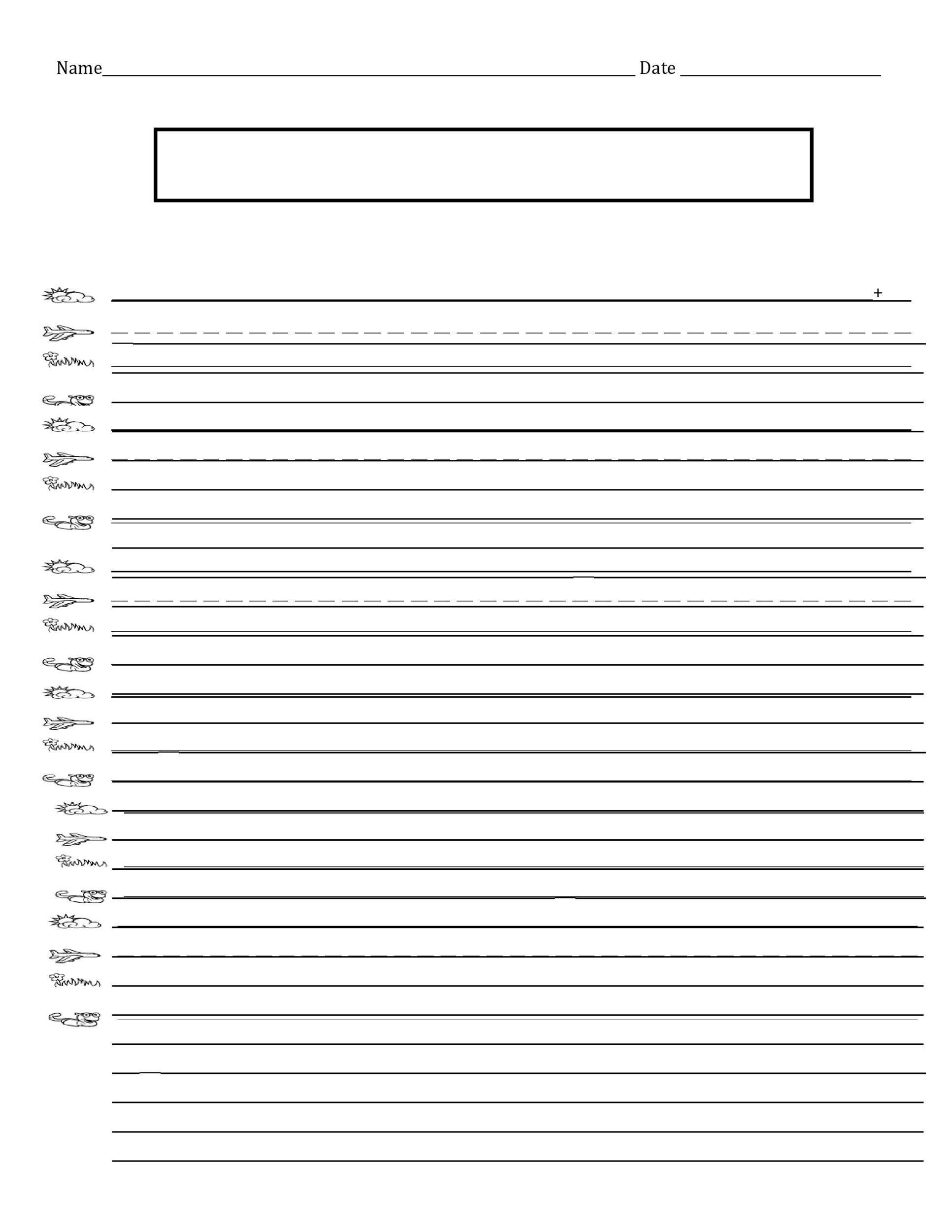 32 Printable Lined Paper Templates ᐅ TemplateLab