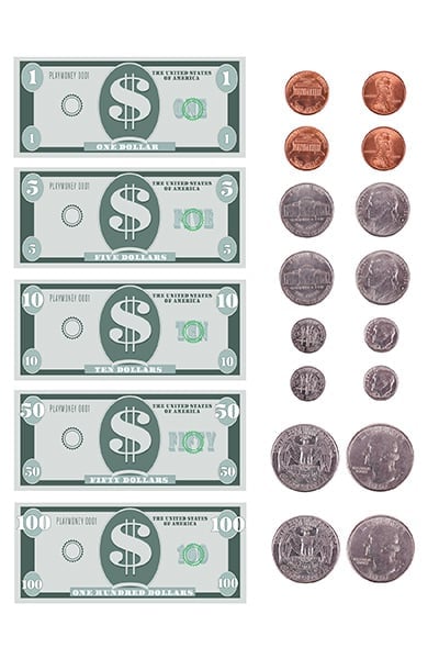 Free Printable Play Money Template - Freebie Finding Mom