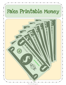 printable novelty money