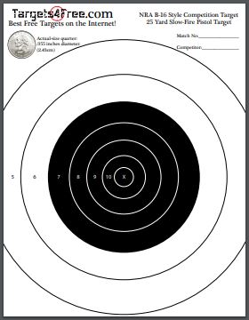 printable nra rifle targets