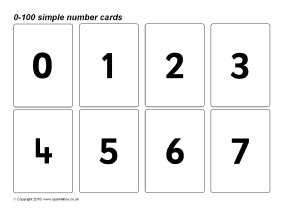 printable number cards for kindergarten