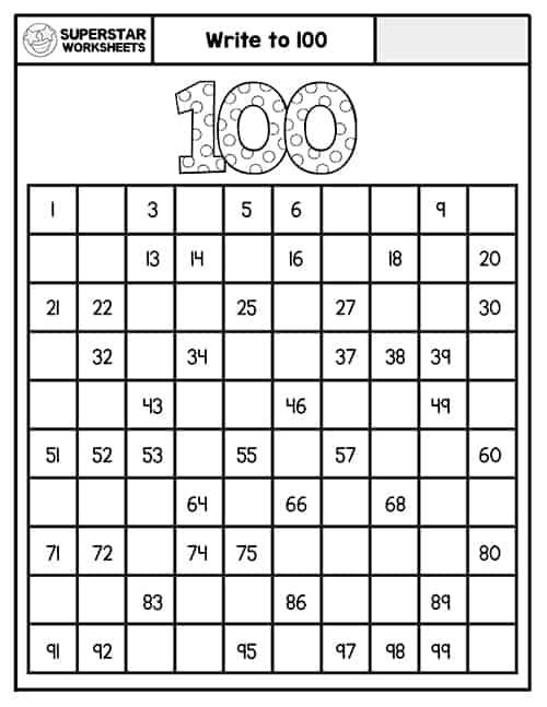 Hundreds Chart Printables -Worksheets Library