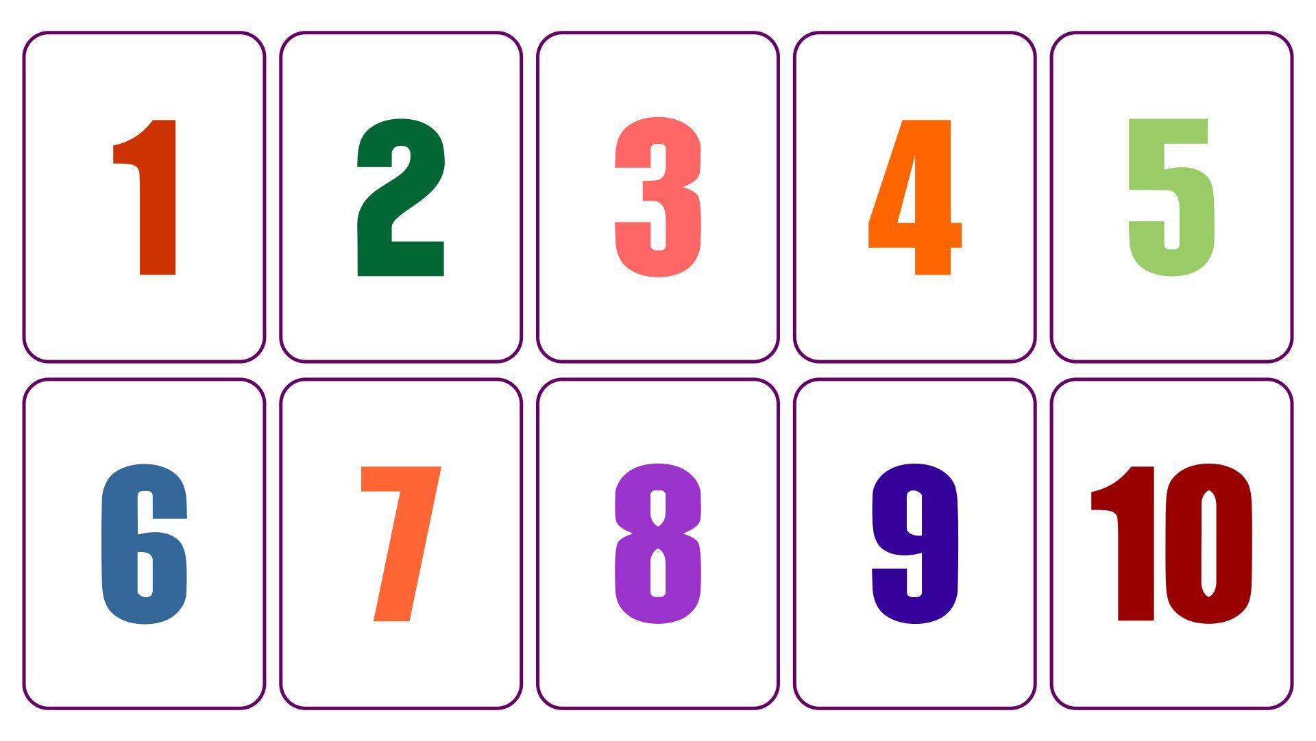 printable number flashcards pdf