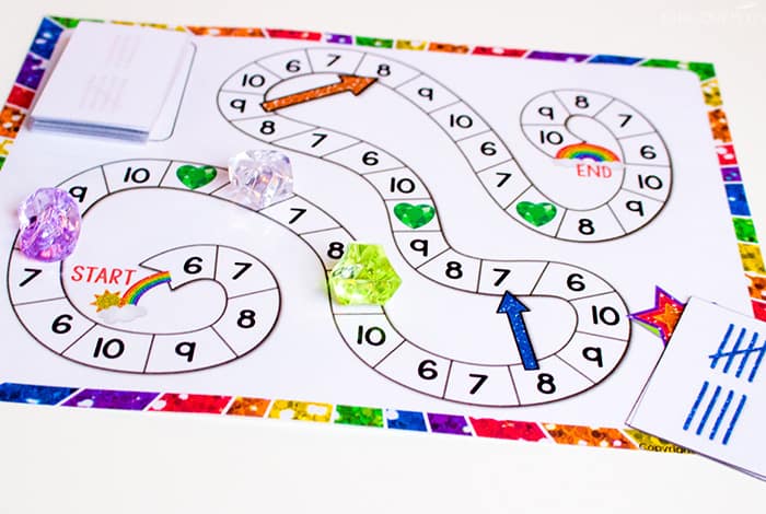 printable number games for kindergarten
