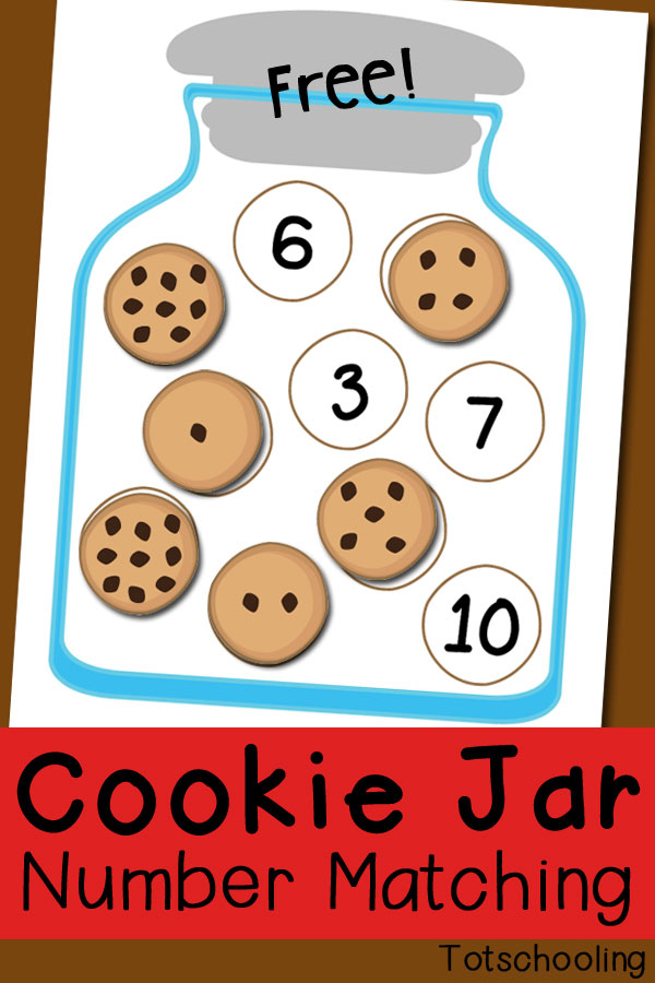 FREE Cookie Jar Number Matching Printables and Game