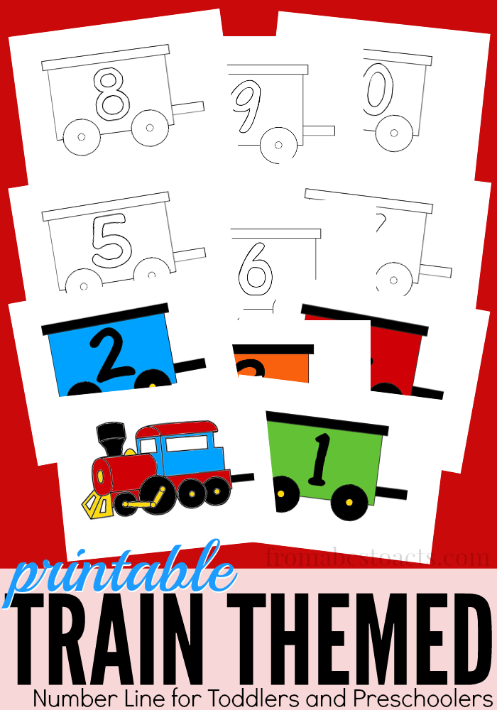 printable number line for preschoolers