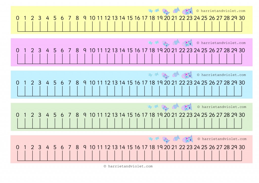 printable number line to 200