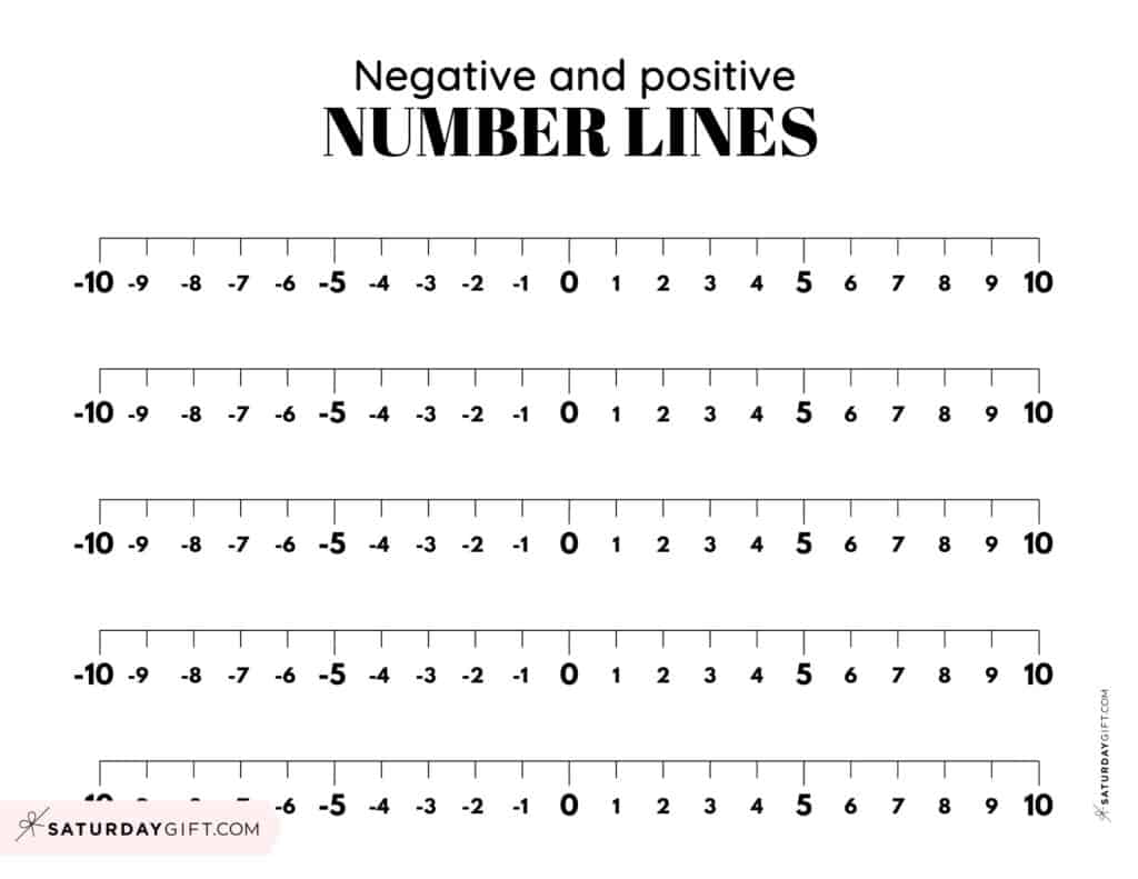 printable number line up to 10