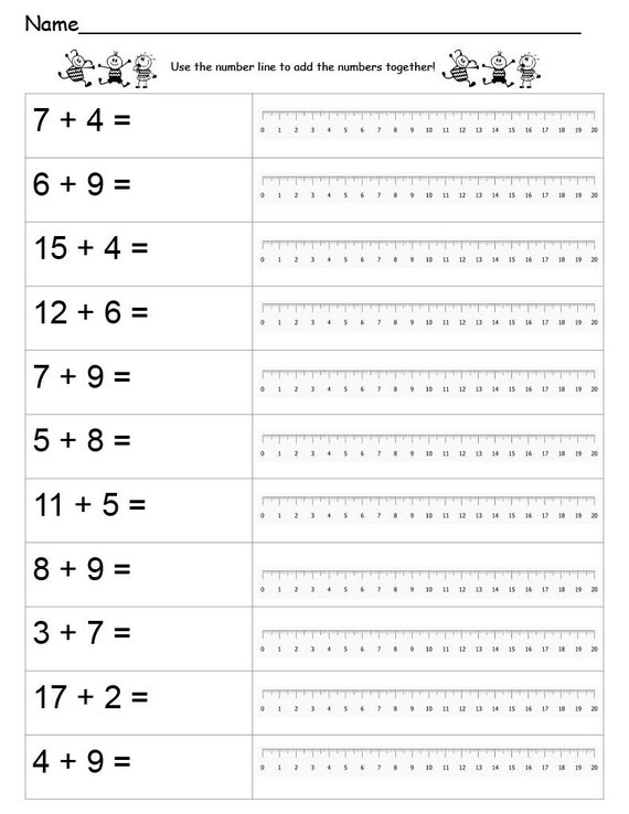 printable number line up to 10