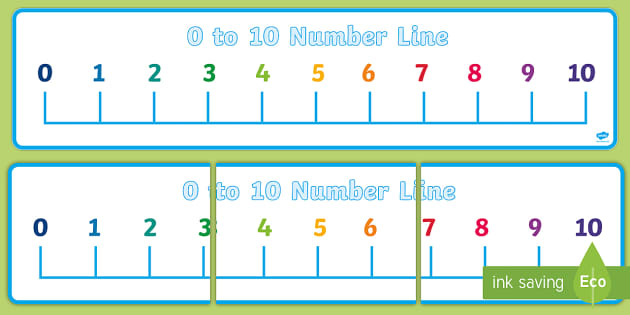 printable number line up to 10