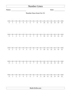 printable number line worksheet with