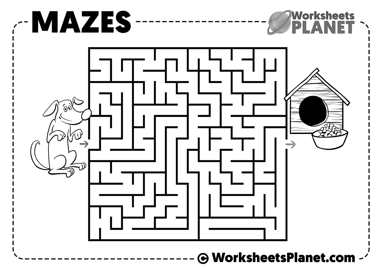 printable number mazes kindergarten