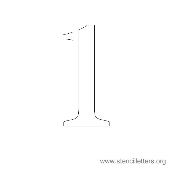 printable number stencils 10 inch